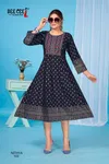 Nithya By Deecee Vatican Printed Flared Kurtis Wholesale Market In Surat
